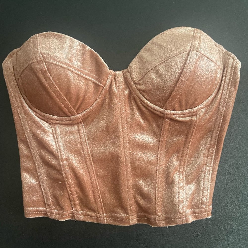 Velvet Mauve Bustier